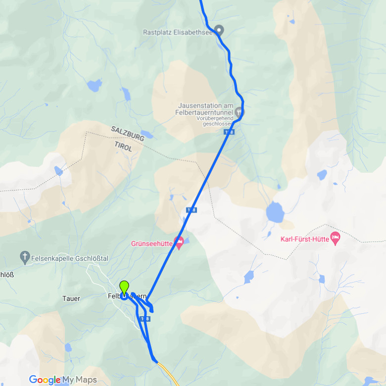 Route Rheinland zum Matreier Tauernhaus