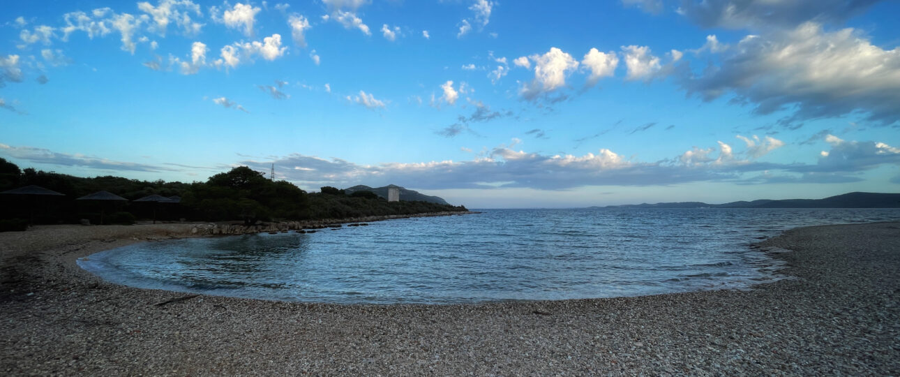 Strand Ugljan am Abend
