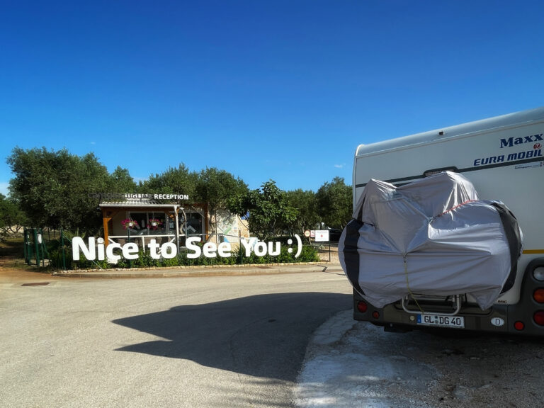 Ankunft Camping Ugljan