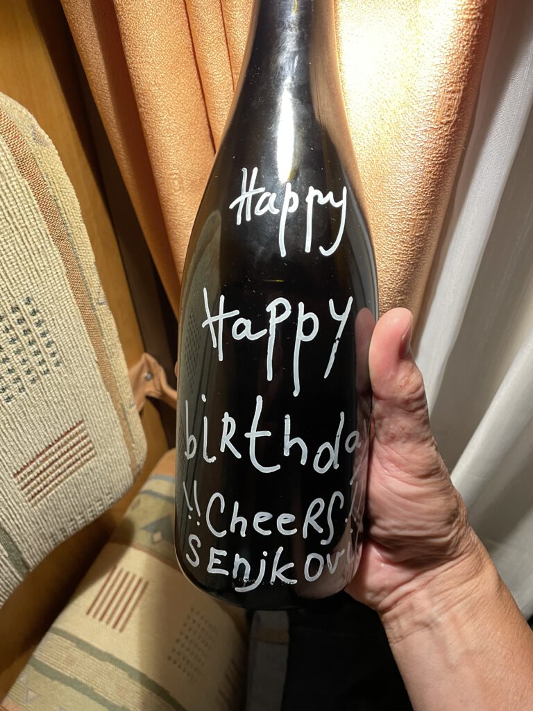 Happy Birthday Sekt von Familie Senjkovic