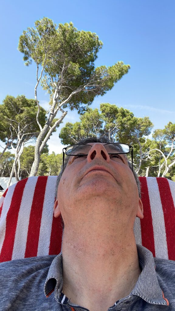 Im Campingstuhl