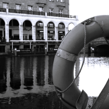 Am Jungfernstieg an der Alster Am Jungfernstieg an der Alster